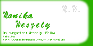 monika weszely business card